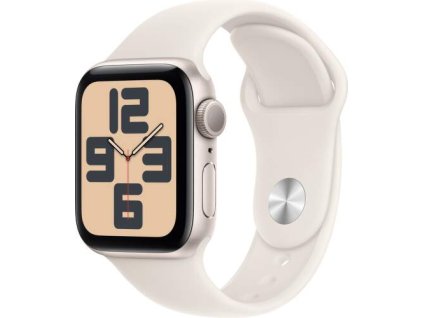 Apple Watch SE (2024) GPS 40 mm hviezdne biely hliník S/M (MXEF3QC/A)