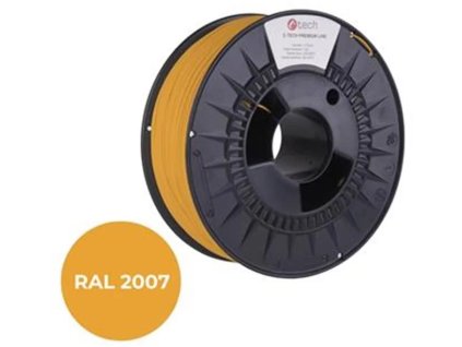 tiskova struna filament c tech premium line pla luminiscencni svetla oranzova ral2007 1 75mm ien444297