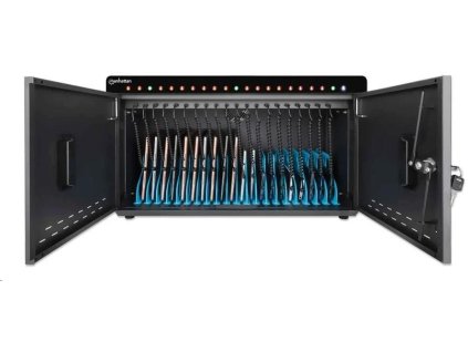 manhattan stolni nabijeci skrin 20 portu 360 w prepetova ochrana ticha ventilace kovove pouzdro cerna ien493842