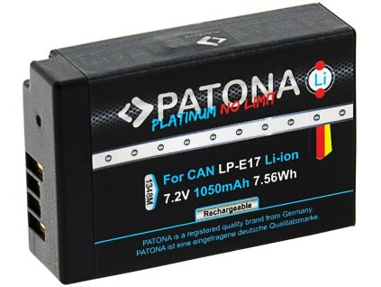 patona baterie pro foto canon lp e17 1050mah li ion platinum dekodovana ien524186