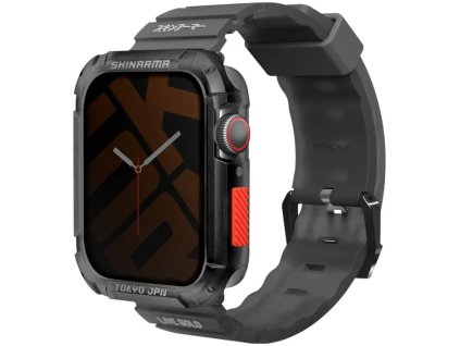 skinarma shokku reminek pro apple watch 45 44 42 mm skinarma kurono pouzdro pro apple watch 45 44 mm smoke ien541241