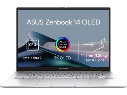 asus zenbook 14 oled ux3405ca oled382x foggy silver celokovovy ien544198