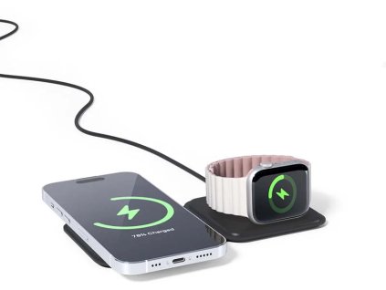 spello 2in1 skladaci bezdratova nabijecka magsafe cerna ien553175
