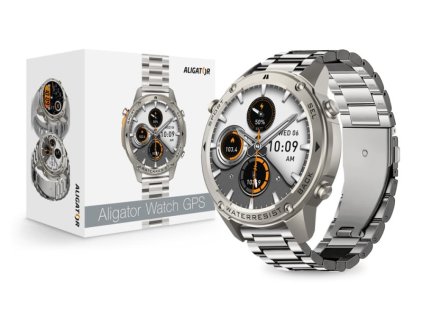 chytre hodinky aligator watch gps stribrne ien558400