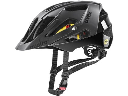 Uvex Quatro CC MIPS, všetky čierne (52-57cm)