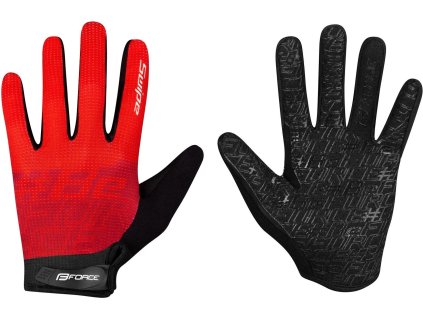 FORCE MTB SWIPE letní rukavice, červené vel.XL