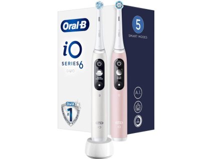 Oral-B iO Series 6 Duo Pack White/Pink