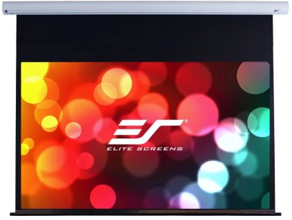 ELITE SCREENS elektrická motorizovaná obrazovka 92" (233,7 cm)/ 16:9/ 114,5 x 203,7 cm/ puzdro biele/ 24" pokles/ MaxWhite FG