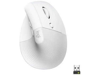Ergonomická myš Logitech Lift Vertical Off-White