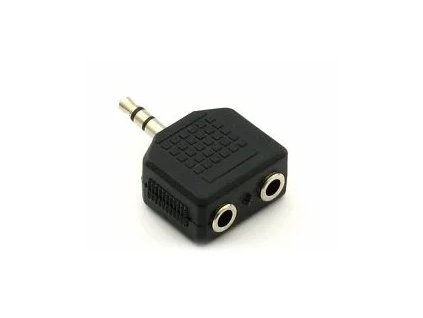 Adaptér PremiumCord stereo jack 3,5 - 2x3,5 M/F