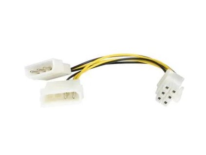 5,25" Molex - 6-pinová redukcia napájania pre grafické karty PCI-E