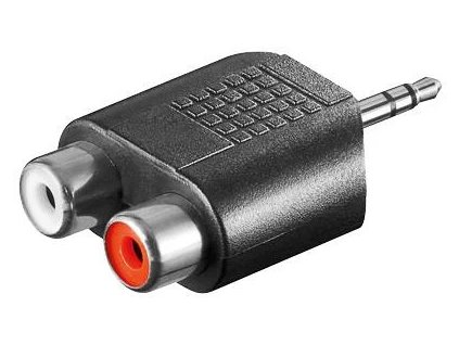 Adaptér stereo jack 3,5 - 2x cinch M/F
