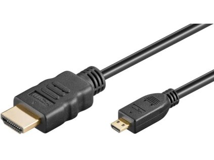 Kábel PremiumCord 4K HDMI A na HDMI micro D, 2 m