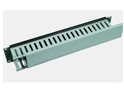 19" vyväzovací panel 2U jednostranná plastová lišta 7508
