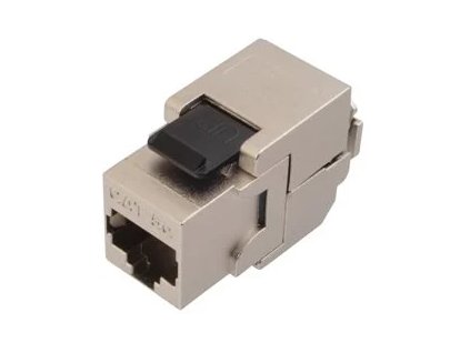 SOLARIX keystone, CAT5E, STP, RJ45, čierny, samorezný