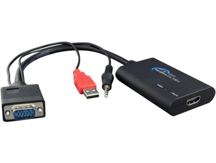 Elektronický prevodník HDMI na VGA + audio PremiumCord