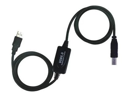PremiumCord USB 2.0 repeater a prepojovací kábel A/MB/M 15m ku2rep15AB