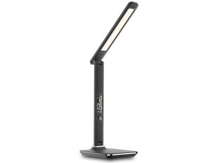 Stolová lampa IMMAX Kingfisher Black s displejom, čierna 08930L