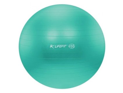 LifeFit Anti-Burst 55 cm, tyrkysová gymnastická lopta