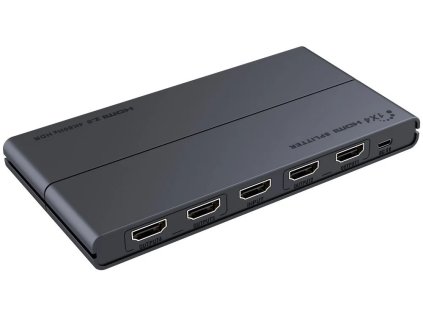 PremiumCord HDMI 2.0 splitter 1-4 porty, 4K x 2K/60Hz, FULL HD, 3D, podpora HDR
