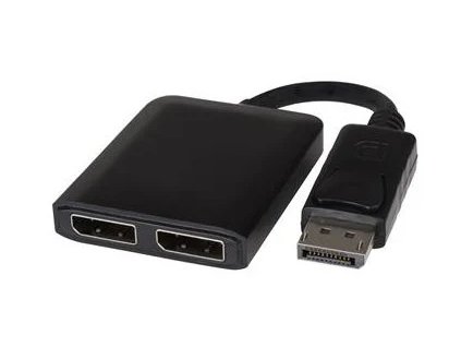 PremiumCord DisplayPort adaptér - 2x DisplayPort, MST, rozšírenie+zrkadlo+2 panely, 4K2K