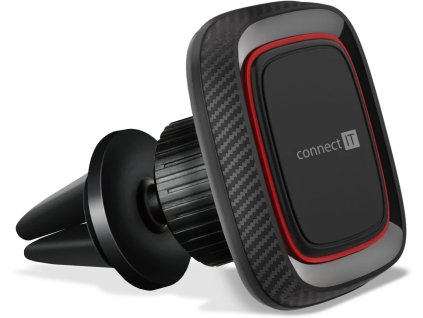 Connect IT InCarz 4Strong360 CARBON univerzálny magnetický držiak do auta, 4 magnety, červený CMC-4045-RD