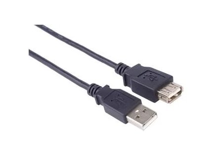 Predlžovací kábel PremiumCord USB 2.0, A-A, 1 m, čierny