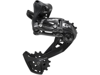 Sram GX 2X11 speed, dlhé vodítko, čierna