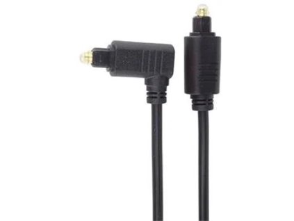 Kábel PremiumCord Toslink - Toslink 90°, hrúbka kábla: 4,0 mm, dĺžka 1 m