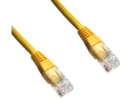 Patch kábel UTP CAT6 0,5 m žltý
