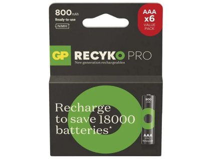 Nabíjacie batérie GP ReCyko Pro Professional AAA (HR03), 6 ks 1033126080