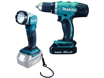 Makita DDF453SYEL Aku vŕtací skrutkovač so svietidlom Li-ion LXT 18V/1,5Ah
