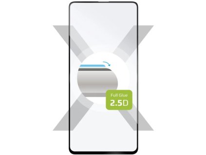 Ochranné tvrdené sklo Full-Cover pre Samsung Galaxy A52/A52 5G/A52s 5G, lepenie cez celý displej, čierne FIXGFA-627-BK