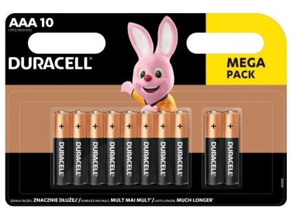 Alkalické batérie Duracell Basic, 10 ks (AAA)