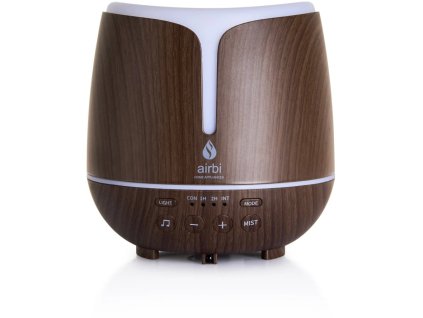 Aróma difuzér s bluetooth reproduktorom a osvetlením Airbi SONIC - tmavé drevo