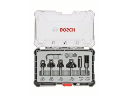 Súprava fréz na orezávanie a vyrezávanie Bosch s 6 mm vretenom, 6 ks (2.607.017.468)