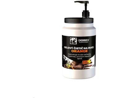 Den Braven gélový čistič rúk s pumpičkou ORANGE 3l