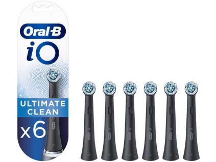 Náhradné hlavice Oral-B iO Ultimate Clean Black, 6 ks