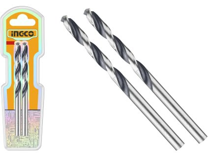 Ingco DBT1200034 HSS vrták do kovu, sada 2 ks, 3 mm