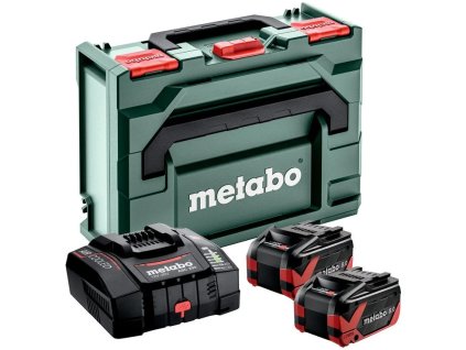 Súprava Metabo 2x LiHDX 8,0 Ah + ASC 290 + metaBOX 145