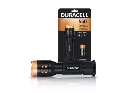 Zaostrovacia baterka Duracell 550 lumenov