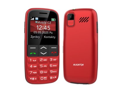 ALIGATOR A770 Senior červený + stolová nabíjačka