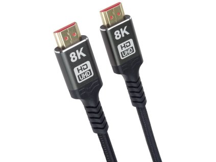 PremiumCord ULTRA HDMI 2.1 High Speed + Ethernet kábel 8K@60Hz, pozlátený 5 m