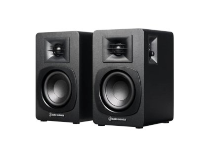 SBR Audio-Technica AT-SP3X - čierna, aktívne reproduktory, dvojpásmové, Bluetooth, RCA, USB-B, zosilňovač, diaľkové ovládanie