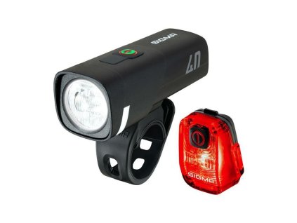 SIGMA sada svetiel - predné + zadné Aura 40 + Hiro 10