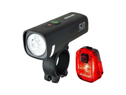SIGMA sada svetiel - predné + zadné AURA 50 + HIRO 10