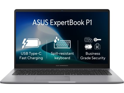 ASUS ExpertBook P1 P1503CVA-S70621 Mlhovo sivá
