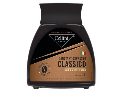 Instantní káva Cellini Espresso Classico 100g - Velice kvalitní Italská instatní káva (80 % Arabica, 20 % Robusta)