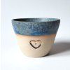 Šálka mini cup modrá handmade