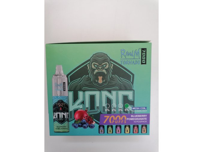 VAPO RANDM TORNADO 7000 BLUEBERRY POMEGRANATE 5% JEDNORÁZOVÁ NABÍJECÍ GALERIJNÍ A SBĚRATELSKÉ ZBOŽÍ